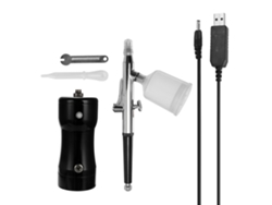 Kit De Aerógrafo Portátil Con Compresor De Aire, Bomba Y Pluma Para Pintura, Arte, Manualidades Y Pasteles