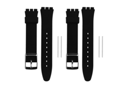 2 Correas De Reloj De Silicona Suave De 17 Mm Y 19 Mm, Accesorio De Repuesto Para Reloj.