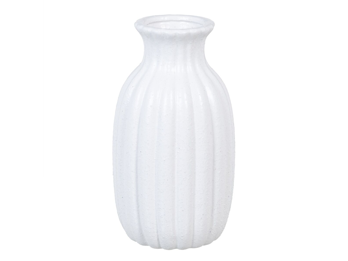 Maceta 14,5 x 14,5 x 27,5 cm Cerámica Blanco