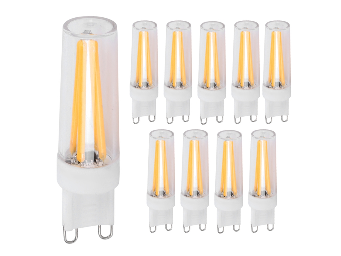 2026-10 Piezas Bombillas G9 3w Para Luz De Pared Lámpara De Techo Hogar Ac 110v (blanco Cálido)