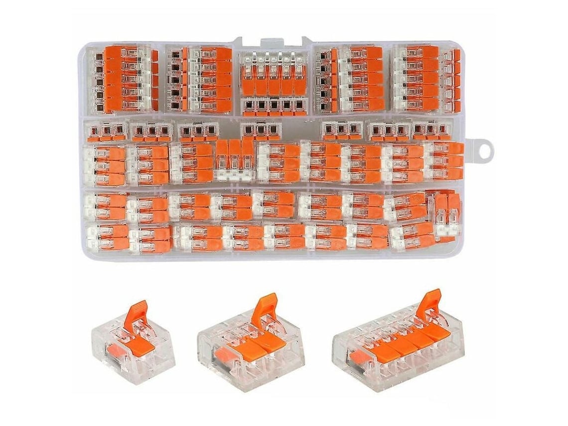 RNEMITERY Conectores de cable, diseño reutilizable que garantiza un cableado sin complicaciones, ahorro de espacio, ideal para espacios reducidos, estuche surti