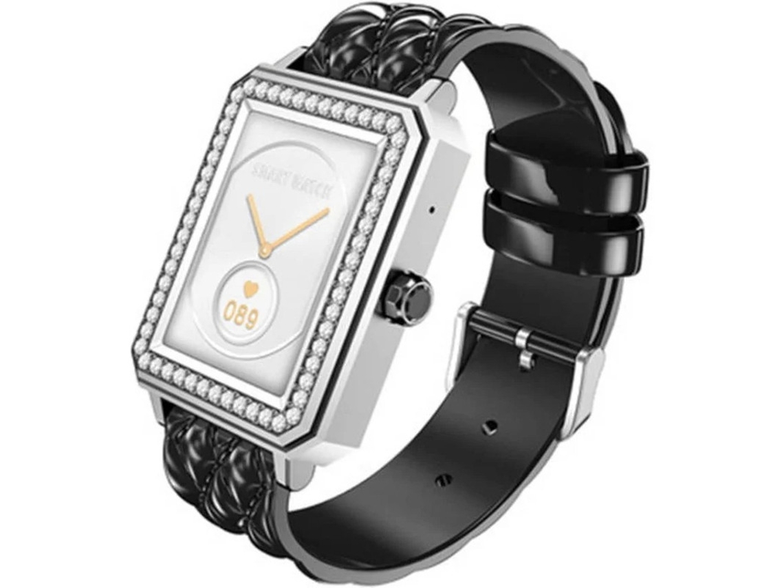 Reloj inteligente para mujer, pantalla táctil de 1,65", Bluetooth, llamadas, rastreador de actividad física, resistente al agua, monitor de pasos, sueño, calorías, negro, Bestvite