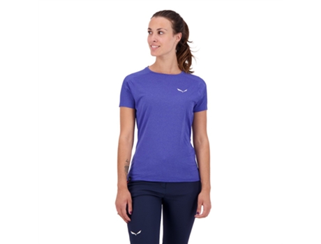 Camiseta de Mujer SALEWA Pedroc Hybrid Dryton Azul (L)
