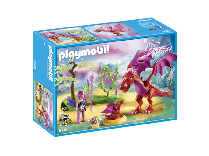PLAYMOBIL Fairies: Dragón con bebé (Edad Mínima: 4)