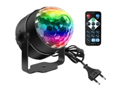 Control remoto para bola de discoteca LED, 360°, sincronización con música