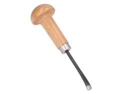 Herramienta Para Trabajar La Madera Y Tallar Madera: Cincel Con Hoja De Acero Y Mango De Haya.
