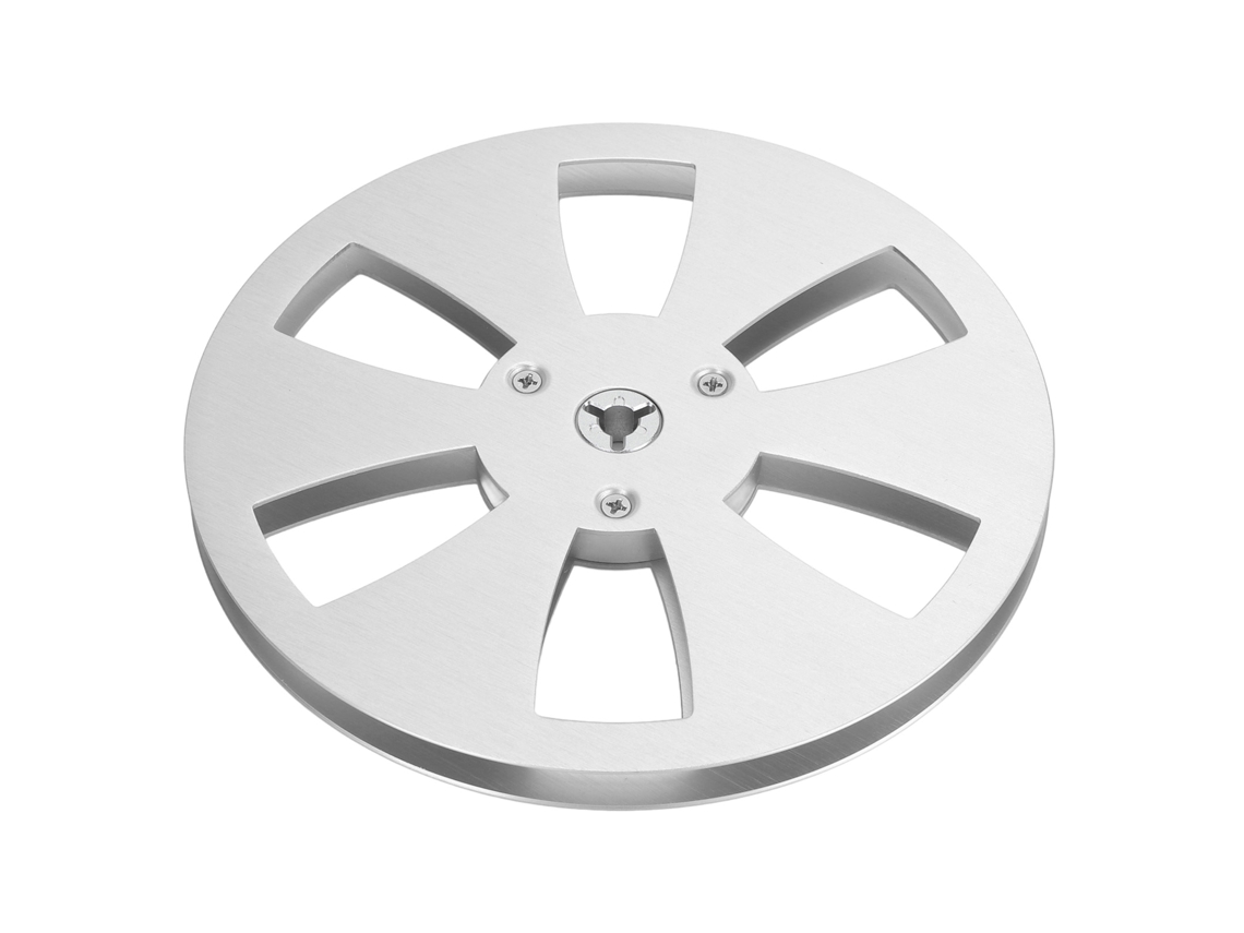 Carrete De Cinta Vacío De 1/4 De Pulgada, 7 Pulgadas, Aleación De Aluminio, 6 Orificios, Universal Para Grabadora De Cinta.