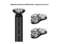 (añade 2 Cabezales De Corte) Afeitadora Eléctrica, Húmeda Y Seca, Recortadora De Tres Cuchillas