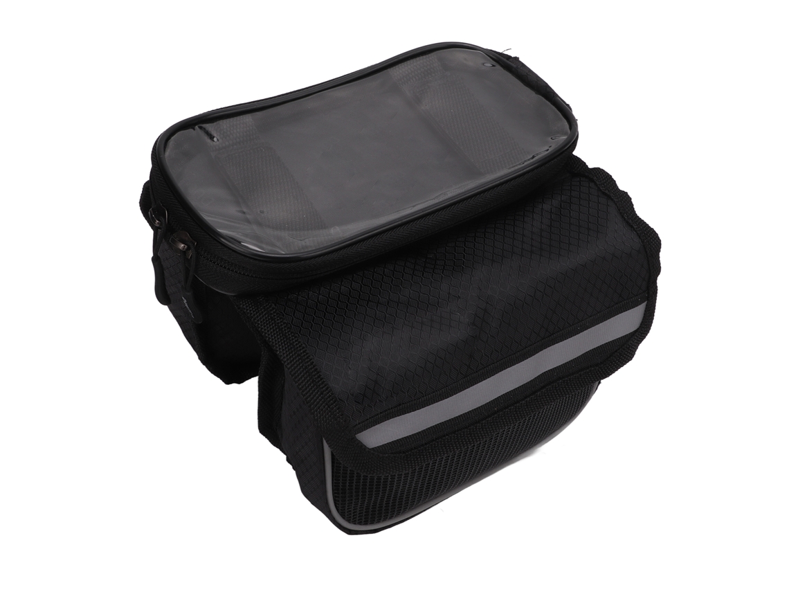Omni-bolsa Teléfono Bicicleta 600d Nylon Transparente Tpu Resistente A Golpes Para Teléfonos 4.8-5.7 Pulgadas Negro
