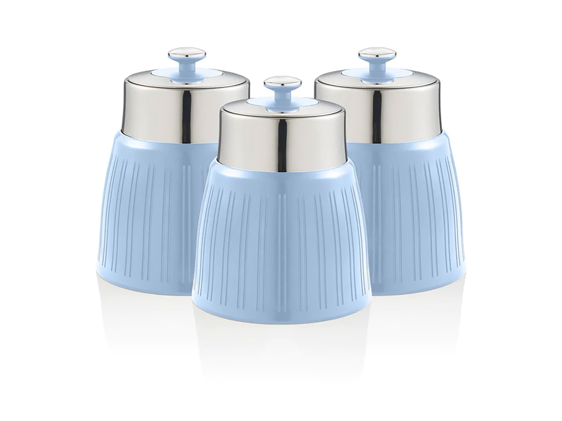 Botellas de Cocina SWAN 1,2L (15,6 x 15,6 x 17,3 cm - Plástico/Acero Inox. - Azul)