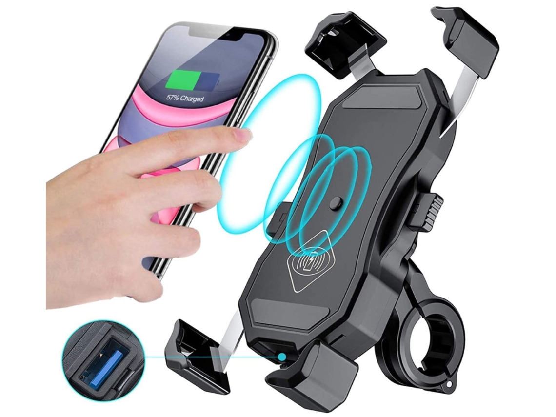 Cargador Sem Qi Usb Quick Charge YIZHOOD Negro