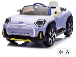 Vehículo Eléctrico Para Niños - Mini Aceman 12v - 1 A 5 Años - Morado