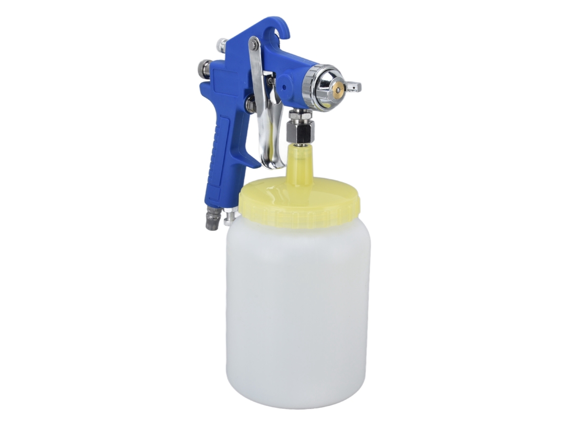Pulverizador Neumático De 1000 Ml Y 3 Mm Con Sifón Para Pintura Automotriz Y Residencial.