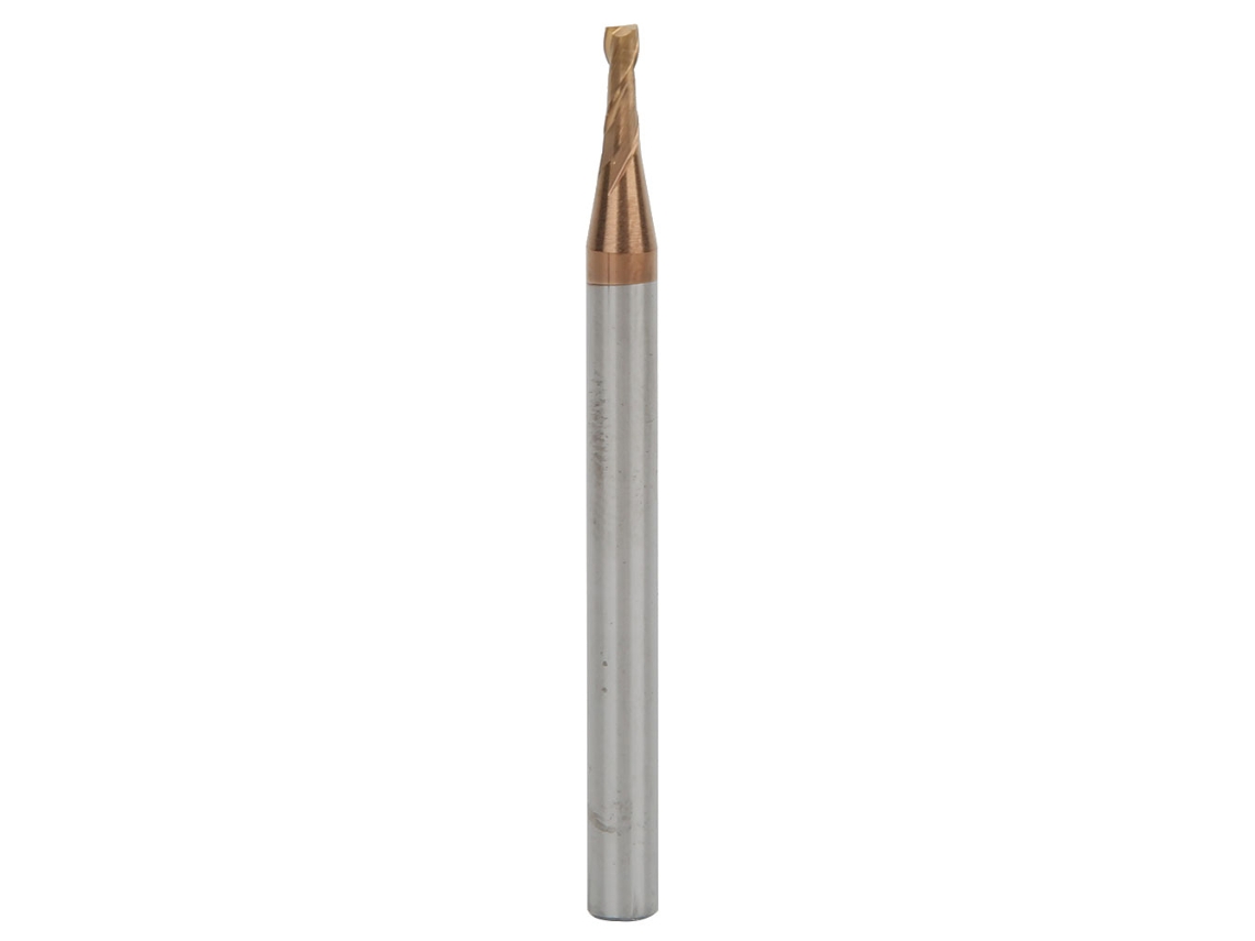 Fresa De Carburo De Punta Redonda Con 2 Filos, Acero De Tungsteno, 4 Mm X 50 Mm X 1,5 Mm, Para Fresado De Aluminio.