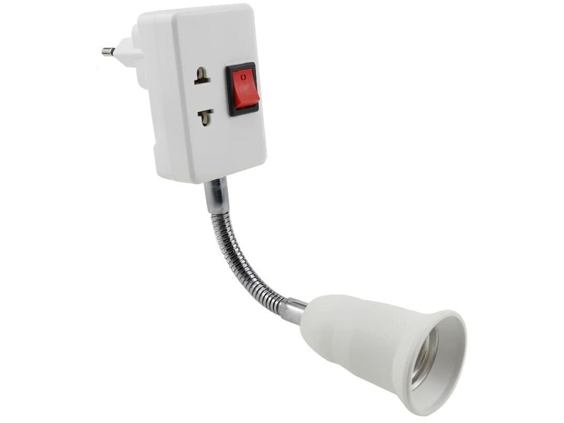 Casquillo E27 Con Interruptor Ajustable De 360 Grados (bombilla No Incluida) Para Escritorio, Dormitorio O Lectura.