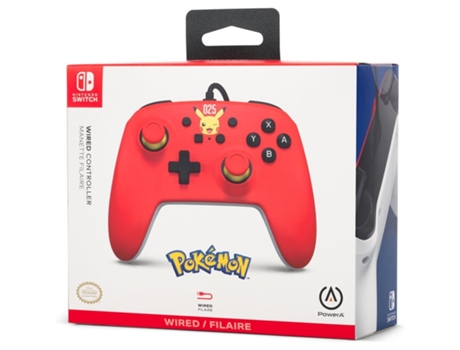 Mando con Cable Power A Nintendo Switch Core Laughi Pikachu
