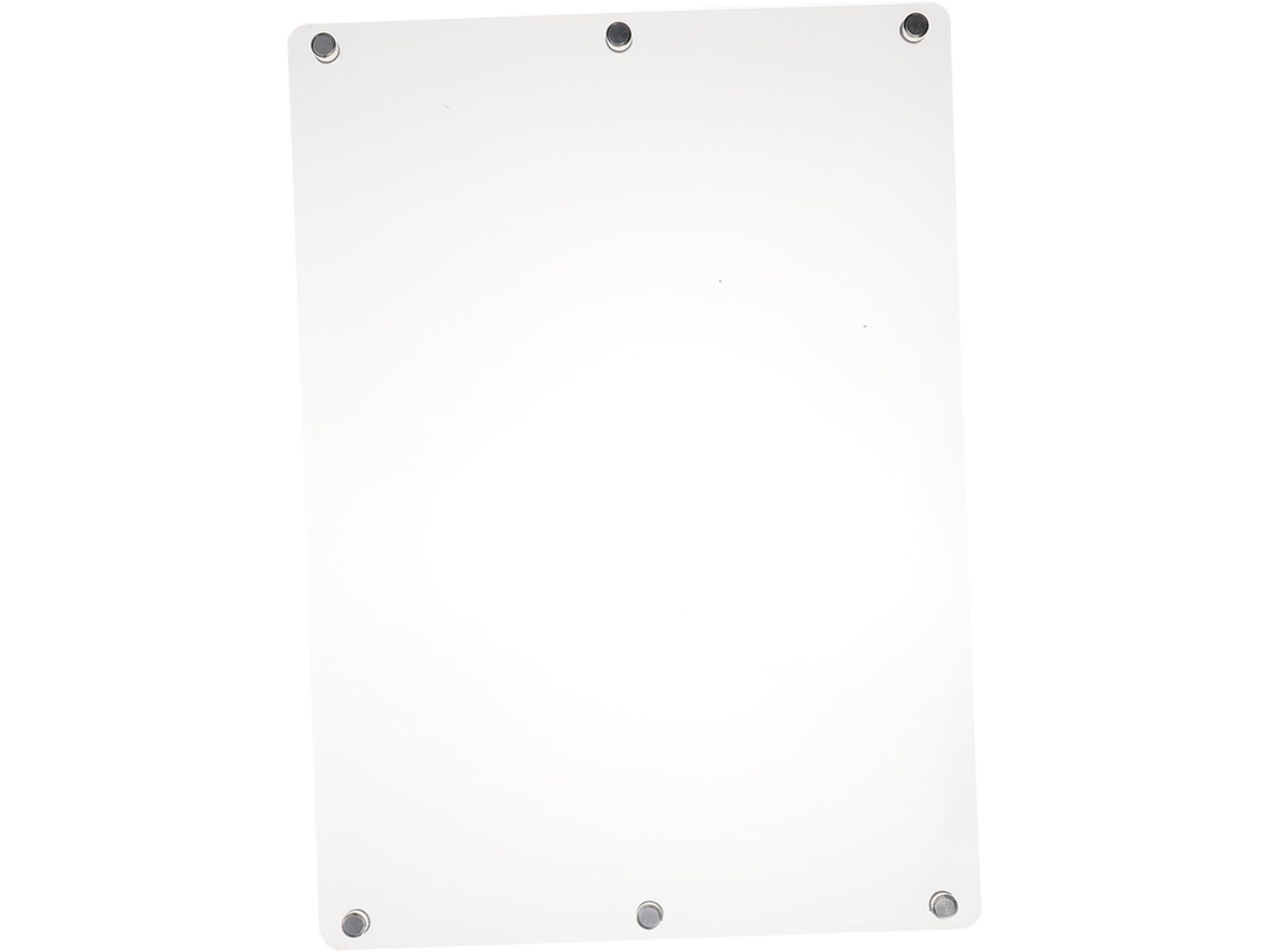 Pizarra Magnética Blanca De Borrado En Seco De 42x30 Cm, De Acrílico Transparente