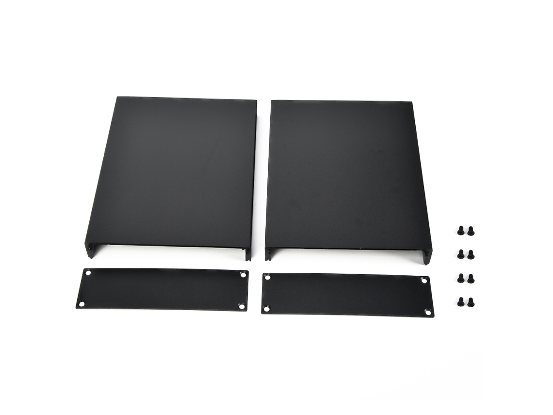 Caja De Aluminio Para Proyectos Electrónicos, Instrumentos Y Placas De Circuito Impreso, 33x114x150 Mm, Color Negro.