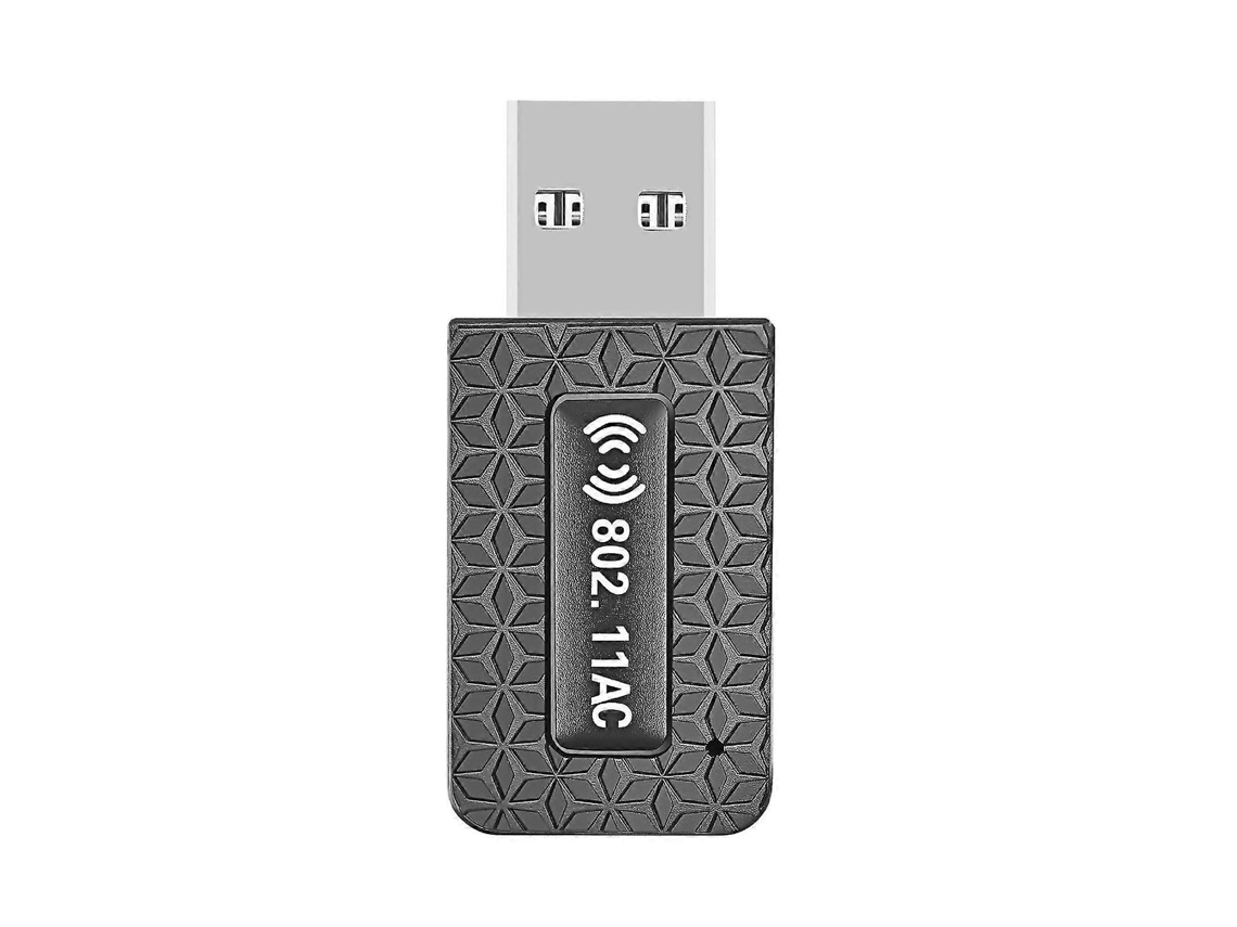 Adaptador Wi-Fi USB sin controlador, tarjeta de red inalámbrica de banda dual de 2,4 GHz/5 GHz, CA 1300 Mbps, NOSTALGIA88