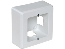 Caja De Mecanismos De Superficie Para 1 Elemento 94x96x43mm Fabricada En Abs Color Blanco Solera 91