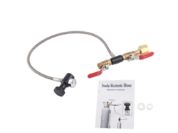Adaptador Para Recarga De Cilindros De Co2 Con Manguera De 60 Cm Y Manómetro Para Tanque De Refrigerante.