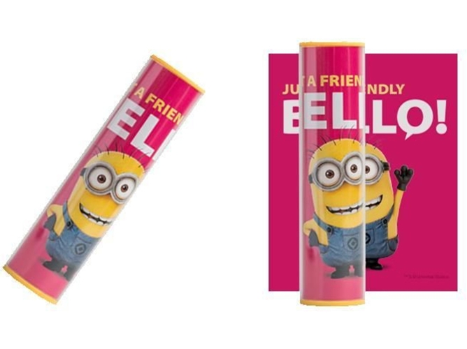 Powerbank TRIBE Minion Friendly (2600 mAh - 1 USB - MicroUSB - Multicolor)