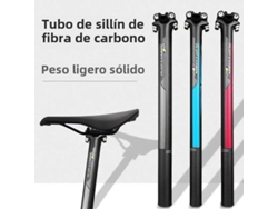 Tija de sillín de carbono para bicicleta de montaña (27,2/30,8/31,6 x 400 mm) para bicicleta de carretera Vayotoy