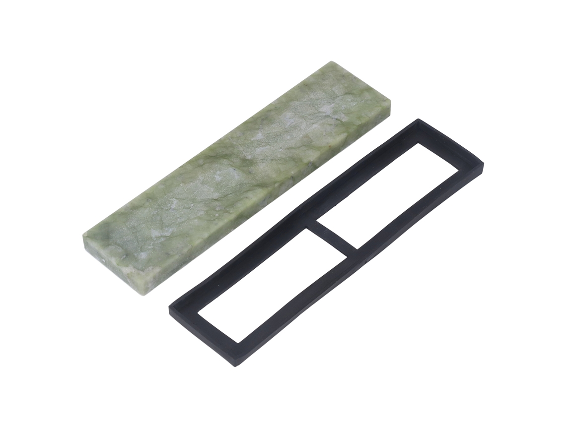 Piedra De Afilar De Esmeralda De Grano 10000 Con Base De Goma Antiadherente Para Cuchillos En El Hogar Y Restaurantes.