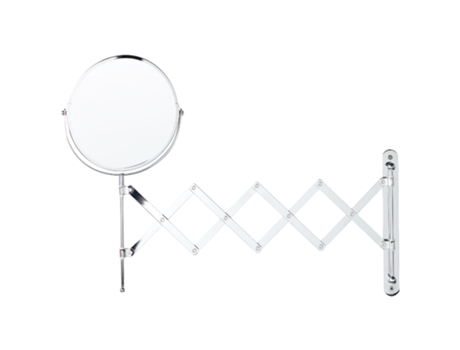 Espejo de maquillaje de metal/vidrio plateado ø 19 cm BELIANI Yvelines