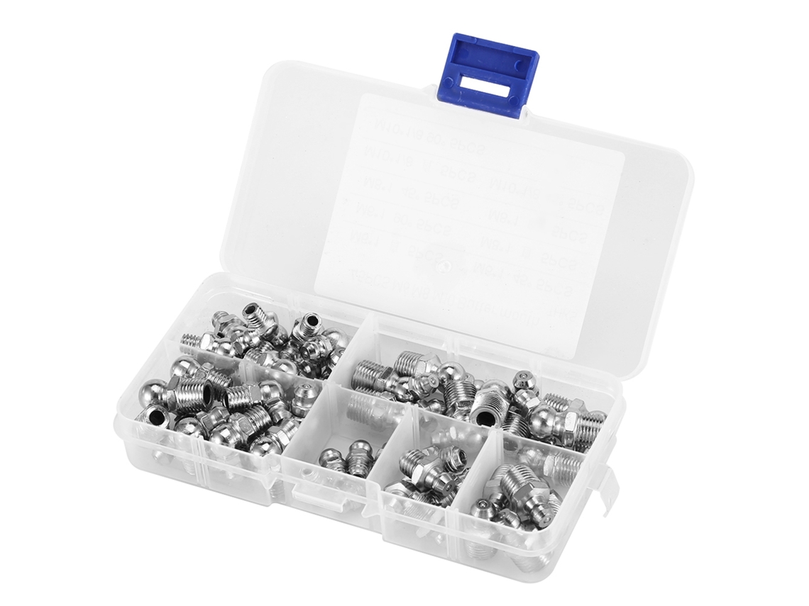 Kit De 45 Resortes De Grasa De Latón Zerk M6/m8/m10 Para Lubricación Mecánica.