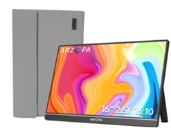 Monitor portátil Arzopa Z1rc LED IPS QHD 2.5K Freesync USB C 16" para bolsa de almacenamiento