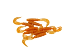 Double Tail Grub 3,3g 75mm 8 Cebo De Pesca Swimbaits Suave Naranja Realista