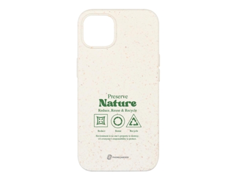 Funda Móvil Oficial Compostable Base para iPhone 13 PHONECASES3D Blanco
