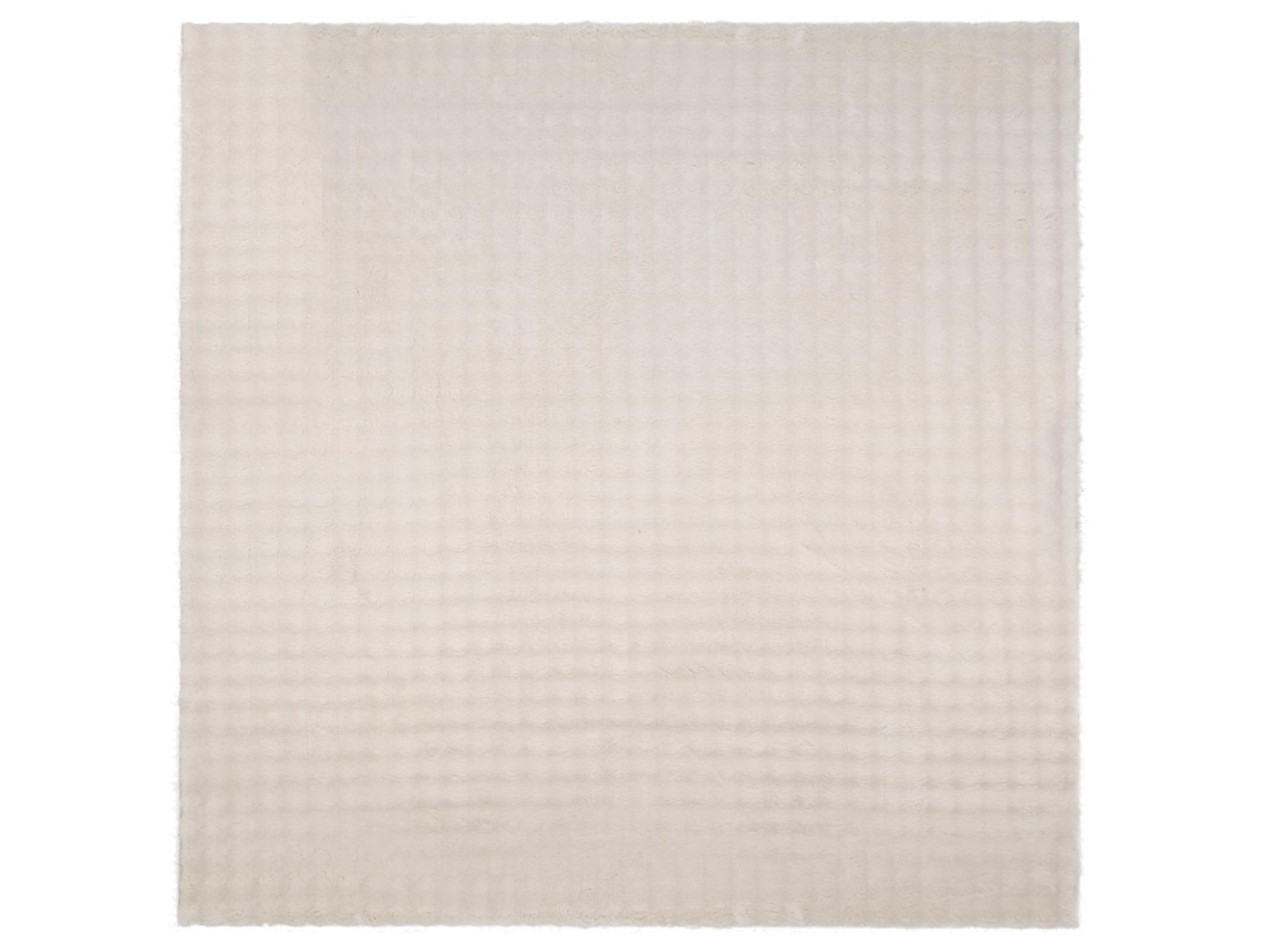 Alfombras De Área Cuadrado Sirolo Beige 240 X 240 Cm Poliéster