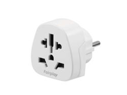 Adaptador De Viaje Universal A Francia Tipo E / F 15a 3750w 250v