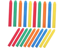 Juego De 20 Tizas De Colores Sin Polvo, De Alta Resistencia Al Color.