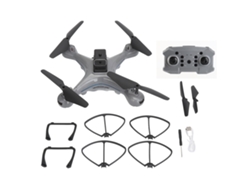 Mini Dron Cuadricóptero Rc Con Sistema De Evasión De Obstáculos Y Vuelo Estacionario Óptico, Batería De 1800 Mah, Color Gris, Para Mayores De 14 Años.