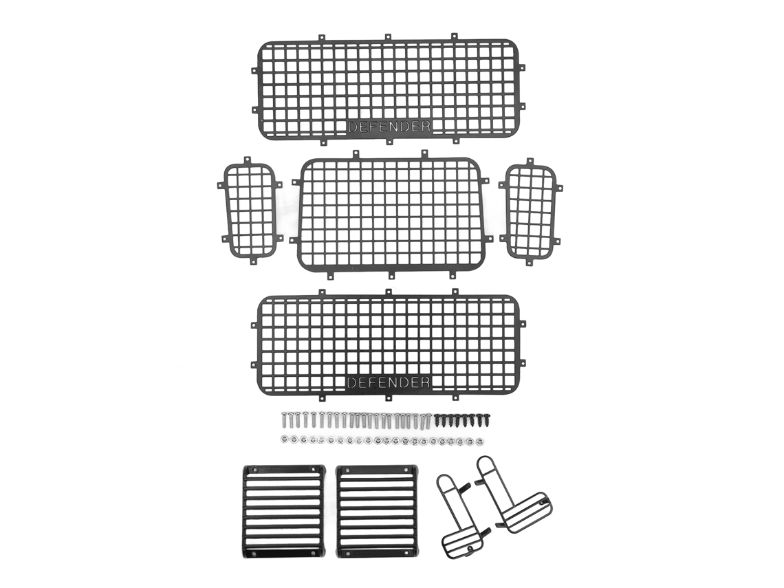 Malla De Ventana Metálica Rc Exquisita Anti-rasguños Guardia De Ventana Defender Para Coches Rc Traxxas Trx4 Accesorios Rc