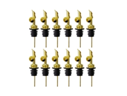12 Vertedores De Acero Inoxidable Para Botellas, Goteadores Automáticos Para Aceite De Oliva, Alcohol Y Condimentos, Boca 0.7-0.78pulg