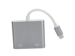 Adaptador De Interfaz Multimedia 2 En 1 De Usb-c A 4k Hd Para Macbook/pro 2015-2018