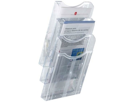 Expositor ARCHIVO 2000 Archiplay De pared Din A4 Transparente Vertical 3 Compartimentos
