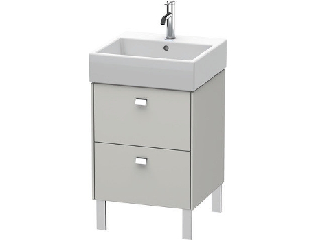 Mueble bajo lavabo DURAVIT Brioso de 48,4 x 45,9 cm 2 extraíbles incl. hueco para sifón y delantal para lavabo Vero Air 235050