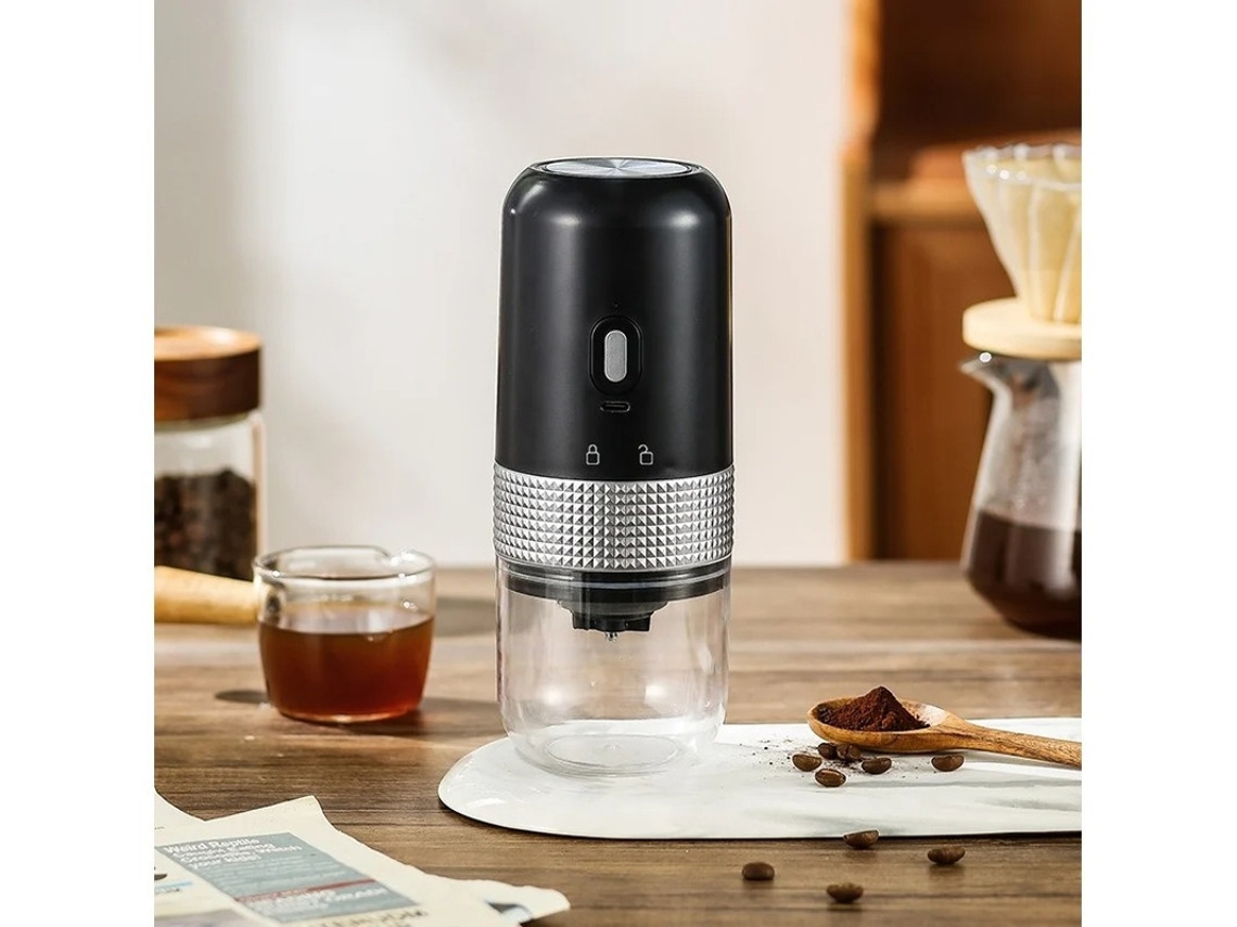 Molinillo de café Bestvite totalmente automático con grosor ajustable (negro)