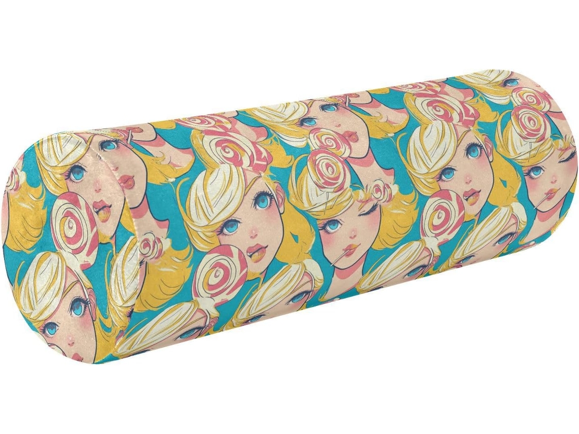 Almohada Cilíndrica Cuello Frodotgv Espuma Viscoelástica Soporte Fácil Fácilmente Dormir