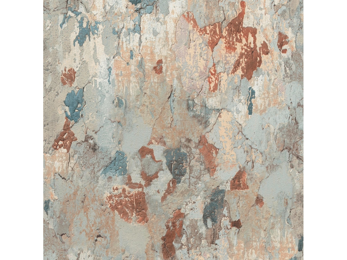 379541-Gu Papel Pintado Efecto Piedra y Azulejos Ligeramente Texturado Mate 5 33 M2 PROFHOME