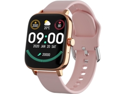 Smartwatch YIZHOOD TE720 Fitness de 1.7'' con respuesta de presión arterial/esfera Oro