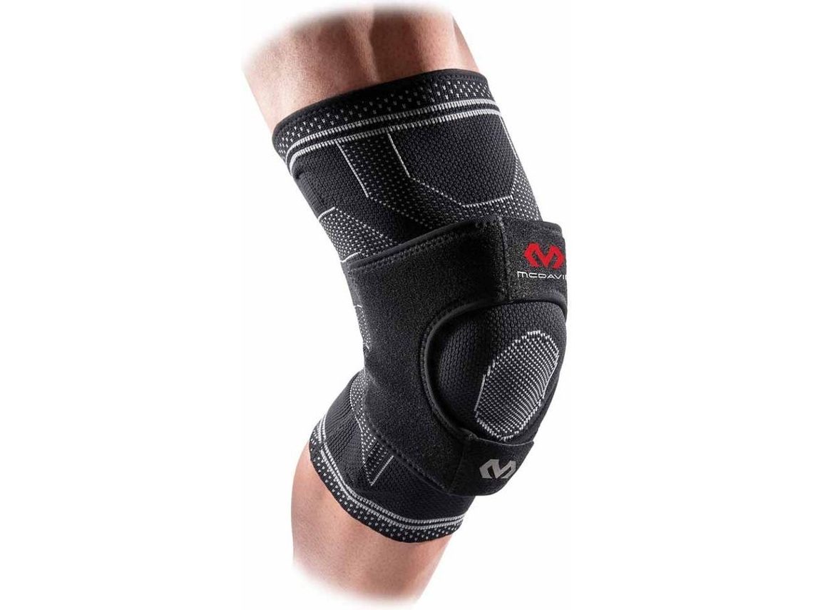 Rodilleras MC DAVID Elite Engineered Elastic Support With Dual Wrap And Stays Negro (XL)