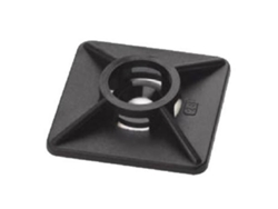 Taco brida adhesivo 27x27mm negro index