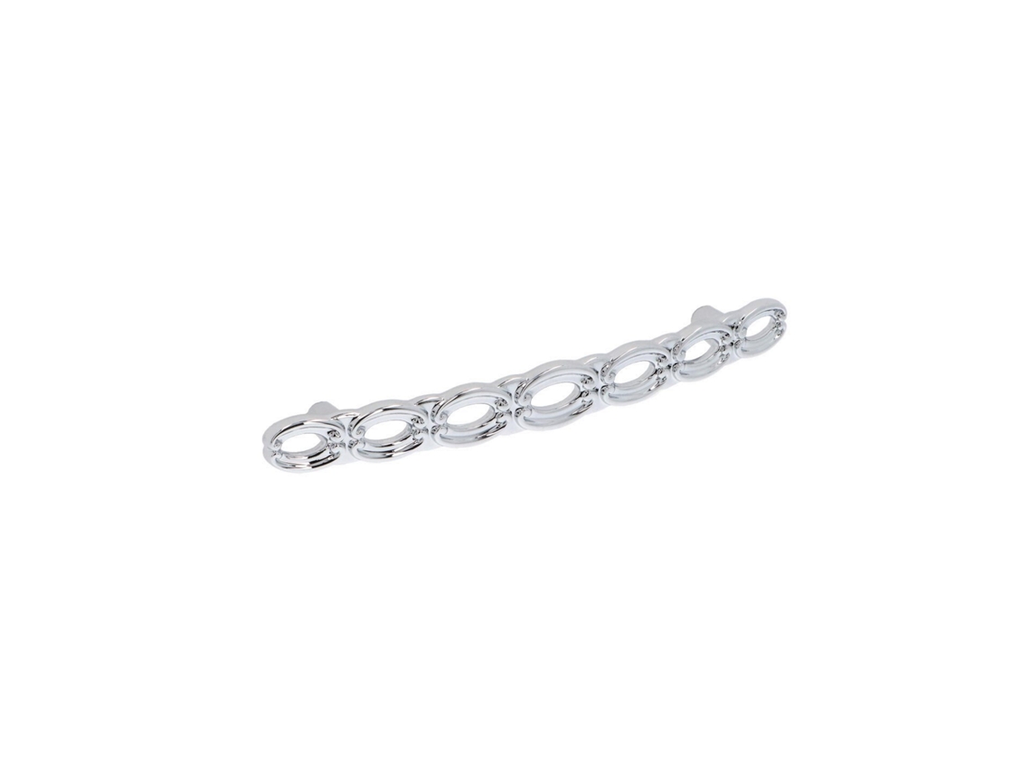 Tirador Para Mueble De Zamac Distancia Entre Ejes 128mm Cromo Pulido Lote De 6