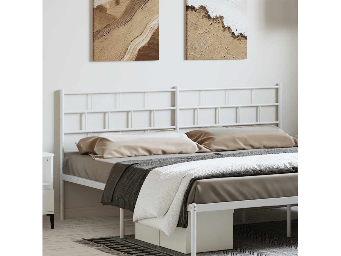 Cabecero De Metal Blanco 180 Cm